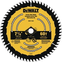 Hoja De Sierra Circular Dewalt Dwa171460B10 Para Cortar Madera, 7.25 Pulgadas, 60 T