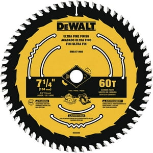 Hoja De Sierra Circular Dewalt Dwa171460B10 Para Cortar Madera, 7.25 Pulgadas, 60 T