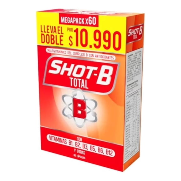 Shot B Multivitamínico Total 60 Cápsulas