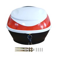 Ioensy - Caja De Almacenamiento Trasera Para Motocicleta, Maletero De Motocicleta Para Cámara De Teléfono Organizada C