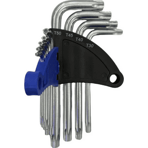 Genérico - Juego Llaves Torx 9 Piezas . S . Uso Profesional Danmi