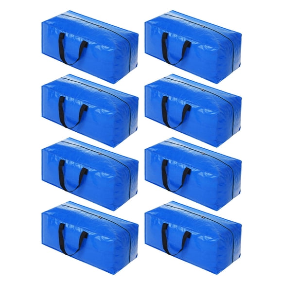 Bolsas de mudanza Acnusik extra grandes y resistentes, paquete de 8, azules