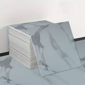 Joytek - Piso Vinílico Autoadhesivo Blanco Calata 1 Unidad De 60X60 Cm - 15 Mm