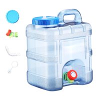 Ioensy - Tanque De Agua Portátil Contenedor De Almacenamiento De Agua Barril De Agua Para Acampar Al Aire Libre 10 Litros