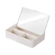 thumbnail image 2 of Caja organizadora de escritorio con espejo de tocador, organizador de cosméticos, estuche de maquillaje de viaje con espejo, caja de almacenamiento de, 2 of 5