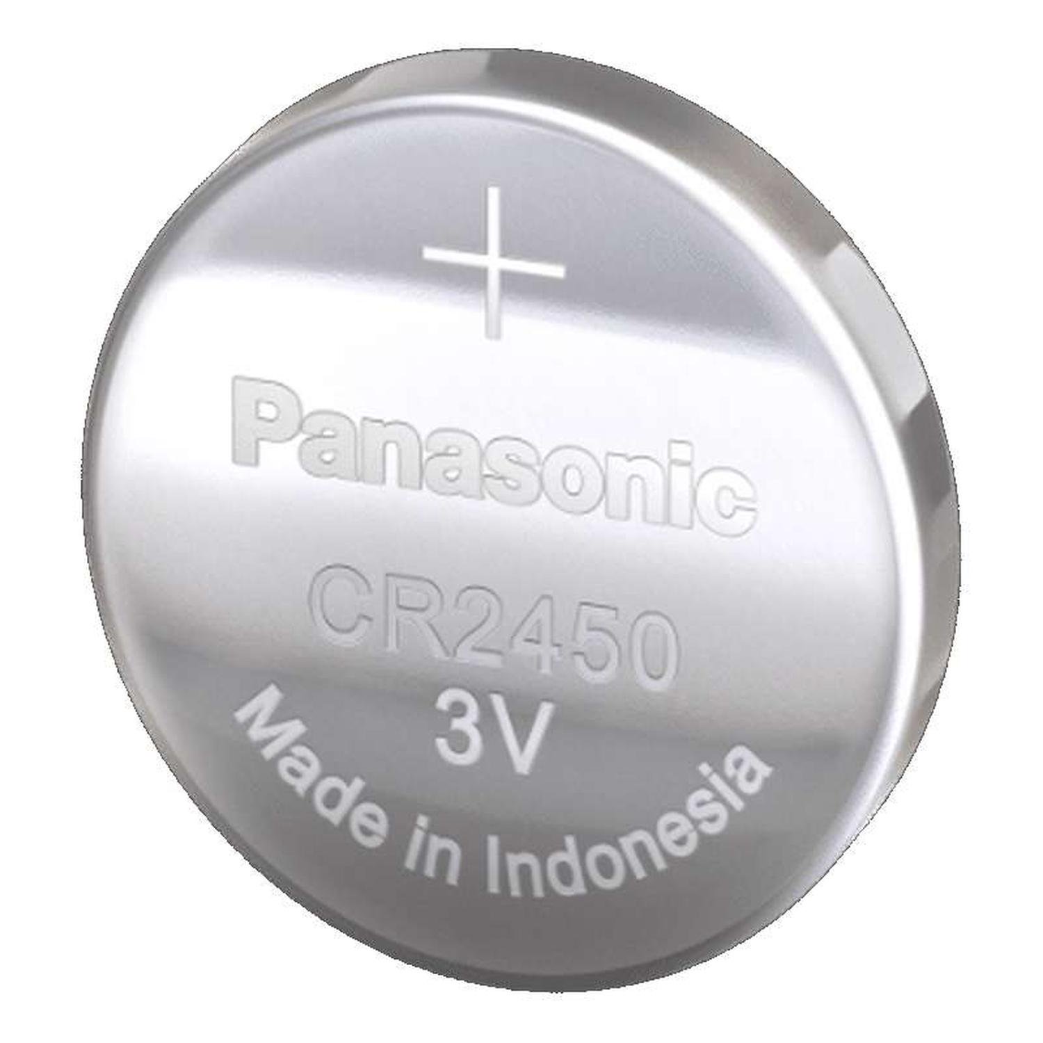 Gen - Pila De Boton Panasonic Cr2450 Bateria Reloj Control Juguetes Plateado