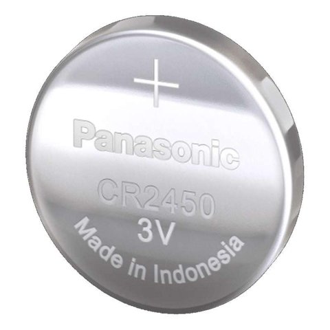 Gen - Pila De Boton Panasonic Cr2450 Bateria Reloj Control Juguetes Plateado