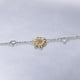 thumbnail image 5 of Pulsera Brazalete Plata Fina 925 Flor De Girasol Y Corazones plateado Talla única, 5 of 6