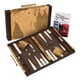 thumbnail image 1 of Set de backgammon Get The Games Out Travel Size con guía de estrategia, 1 of 8