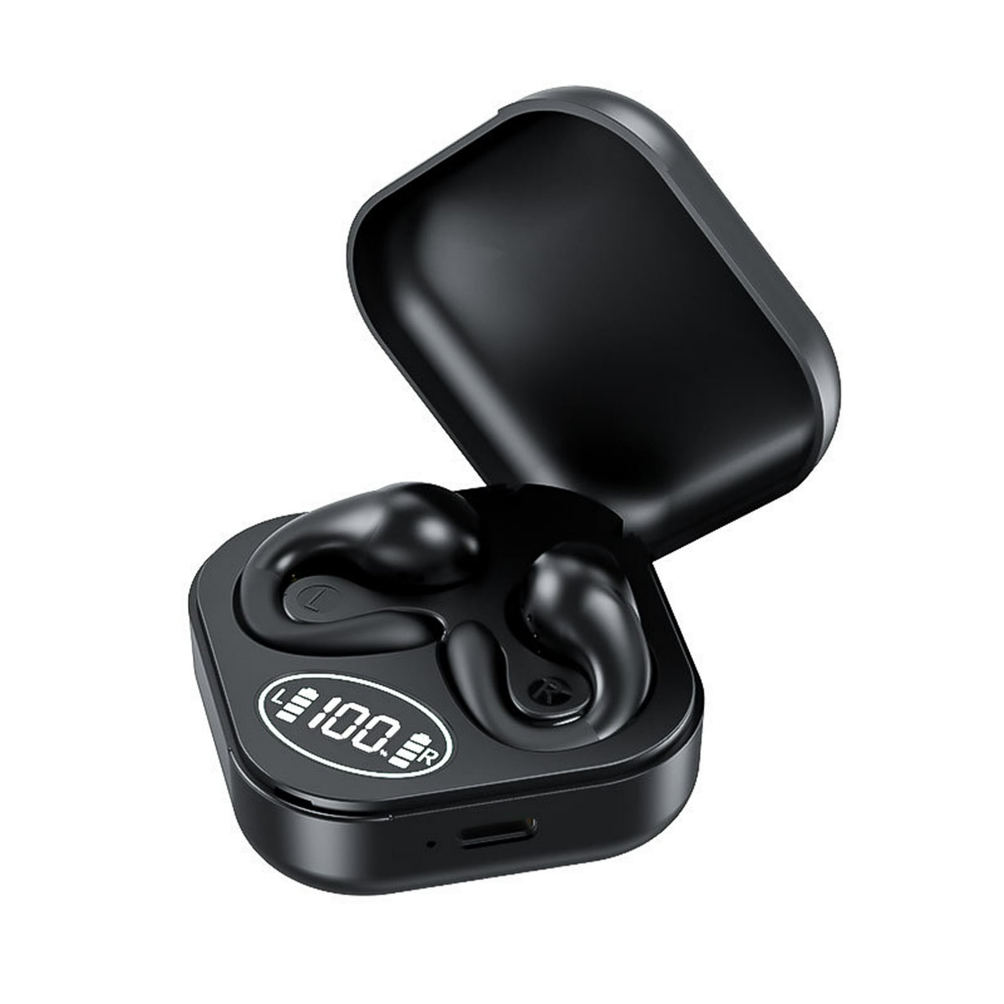 Veatool - Auriculares Bluetooth Inalámbricos, Bluetooth 5.3, Auriculares Colgantes, Auriculares Abiertos Con Pantalla De Alimentación, Hi - Fi Estéreo, Toque Inteligente