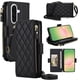 thumbnail image 1 of Para Samsung Galaxy A37 5G Funda Tipo Cartera con Bloqueo RFID, Funda de Teléfono Tipo Bolso Cruzado con 9 Ranuras para Tarjetas, Bolsillo con Cierre y Correa Desmontable, Negro, para Galaxy A37 5G, 1 of 9