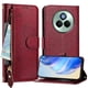 thumbnail image 4 of FOXDOCK Funda Tipo Cartera para Realme 14x Cuero PU con Cremallera y Correa de Muñeca, Ranuras para Tarjetas, Soporte Plegable, Cierre Magnético, 4 of 5