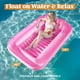 thumbnail image 2 of Bronceador inflable para piscina, salón, flotador, en forma de L, rosa, 2 of 7