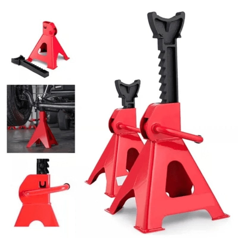 Genérico - Pack 2 Caballete Banquillo 3 Toneladas Moto Auto Camioneta