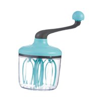 Magideal - Batidor Manual De Crema De Huevo, Batidor Semiautomático, Portátil, Batidor, Práctico Batidor De Mano, Máquina Para Hacer Espuma De Mano Para Cocina, Verde