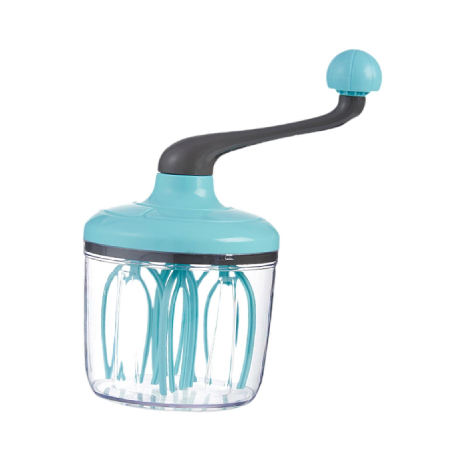 Magideal - Batidor Manual De Crema De Huevo, Batidor Semiautomático, Portátil, Batidor, Práctico Batidor De Mano, Máquina Para Hacer Espuma De Mano Para Cocina, Verde