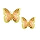 thumbnail image 3 of Decoración De Pared De Mariposa 3D, 2 Uds., Para Jardinería, Arte, Dormitorio De Ni?as, Navidad, Dorado, 3 of 5
