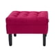 thumbnail image 3 of Set Poufs Wood 2 Cuerpos Felpa Burdeo, 3 of 6