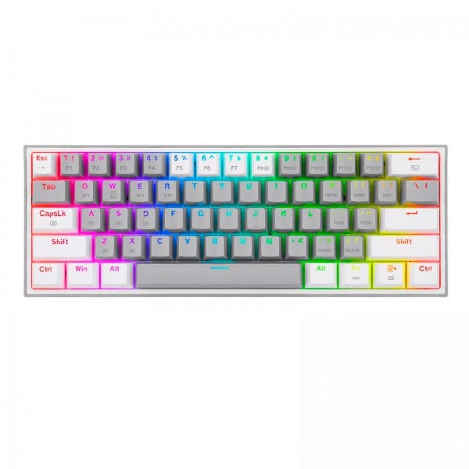 Redragon - Teclado Mecánico K616-Rgb Gw Sp Fizz Pro - Blanco/Gris