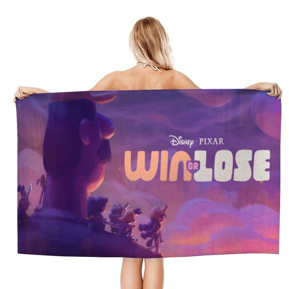 Ganar o Perder Toalla de playa de secado rápido con diseño temático, regalo para mujeres y niñas, ideal para cumpleaños, fans, amantes de la música, uso en la playa o al aire libre, 78 × 160 cm