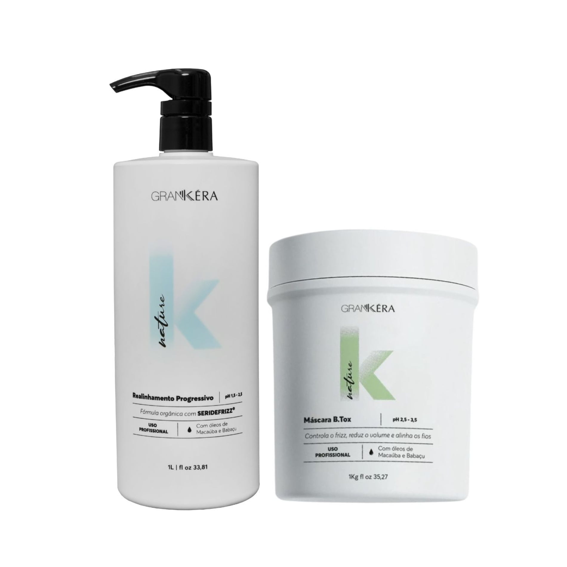 Set Alisado 1 Lt + B.tox 1 Kg Nature K Grankéra Profissional