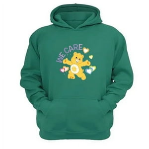 Genérico - Polerón Canguro Osos Cariñosos Verde Aguamarina Talla Xs Unisex