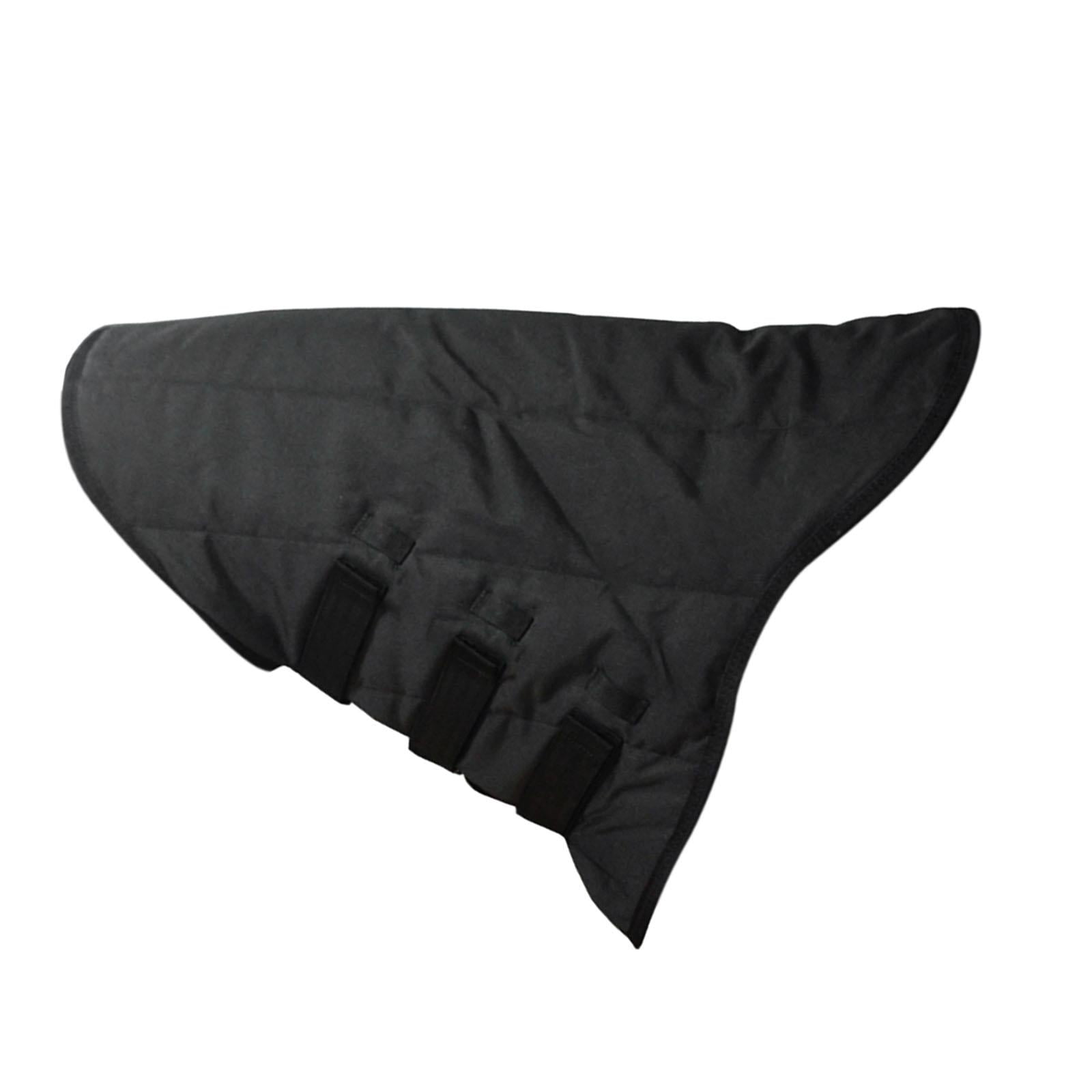 Funda De Cuello Para Caballo Universal, Rellena Con Correas Ajustables, Cálida Y Negra