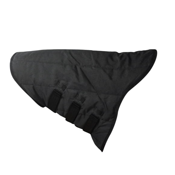 Funda De Cuello Para Caballo Universal, Rellena Con Correas Ajustables, Cálida Y Negra