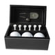 thumbnail image 2 of Juego de regalo de pelotas de golf, regalo de golf para hombres con caja de cuero PU, 6 tees de golf, pelotas de golf para niños adultos abuelo papá c Herramienta de división plateada, 2 of 5