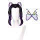 thumbnail image 1 of Peluca para cosplay Wiggy Mermaid SL Kochou Shinobu, color negro y morado, 1 of 7
