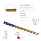 thumbnail image 3 of Palillos JapanBargain 3649 de bambú, reutilizables, 23 cm, 5 pares, 3 of 6