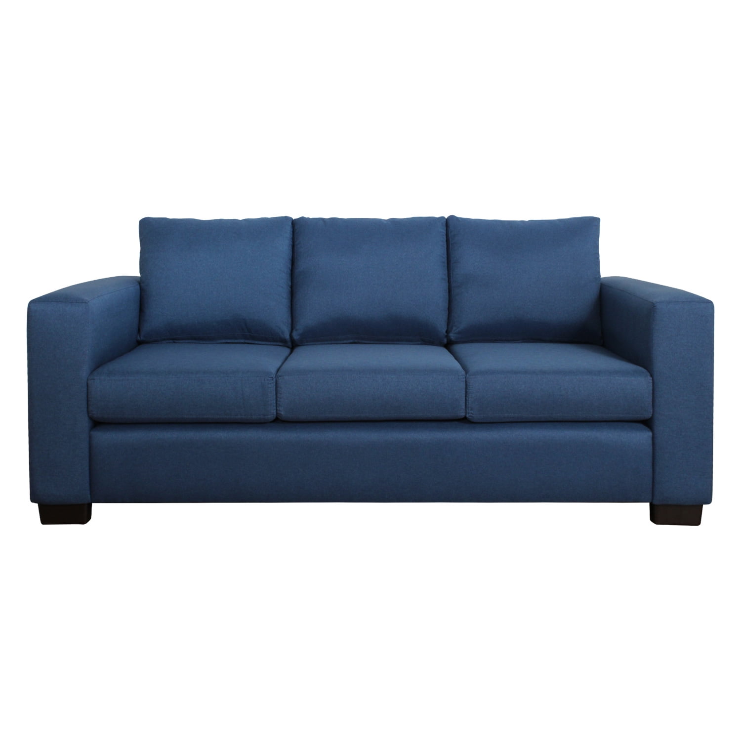 Living Store - Sofá 3 Cuerpos Chelsea 200 Cm Tela Azul