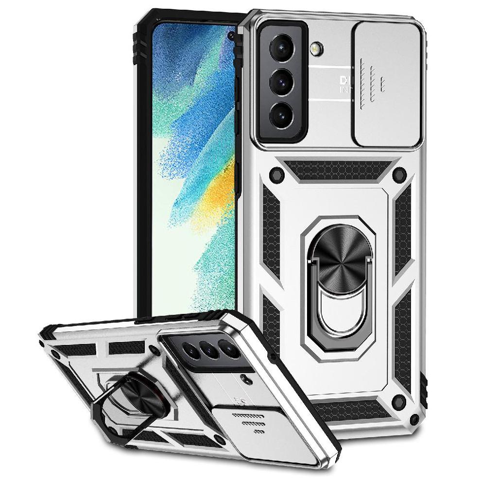 Estuche Gangxun Para Samsung Galaxy S21 Fe, Soporte Giratorio 360°, Estilo Mecánico Y Magnético