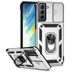 Estuche Gangxun Para Samsung Galaxy S21 Fe, Soporte Giratorio 360°, Estilo Mecánico Y Magnético