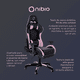 thumbnail image 2 of Silla Gamer Nibio Destroyer Reclinable 180° Apoyapies Cuero PU Rosa, 2 of 5