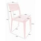 thumbnail image 2 of Silla Plástica Minimal Rosa Dvp, 2 of 5