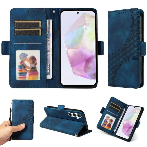 Carcasa FOXDOCK Samsung Galaxy A36 5G de cuero PU, diseño acolchado clásico, protección contra caídas y rayones