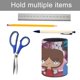 thumbnail image 5 of La Casa Foster para Amigos Imaginarios-theme Cylinder Pen Holder Pencil Organizer with Flannel Lining PVC Leather Material Cardboard Base for study work 10*8CM, 5 of 6