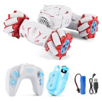 Vehículo Control Remoto Aaronmei Acrobático Todoterreno Con Sensor De Gestos Rojo