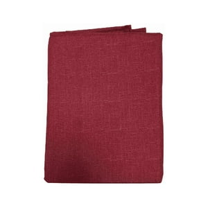 Genérico - Cortina Lino Con Blackout Engomado Térmica 140X220 Burdeo