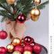 thumbnail image 4 of 24 bolas navideñas irrompibles de 3 cm para árbol de Navidad, bodas, cumpleaños y fiestas., 4 of 5
