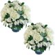 thumbnail image 1 of Arbusto de hortensia artificial QIANYUN de 51 cm resistente a los rayos UV, set de 2, 1 of 7
