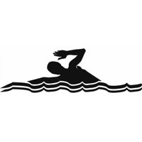 Rienda Libre Graphics - Decomural Front Crawl Swimming Ws-17398