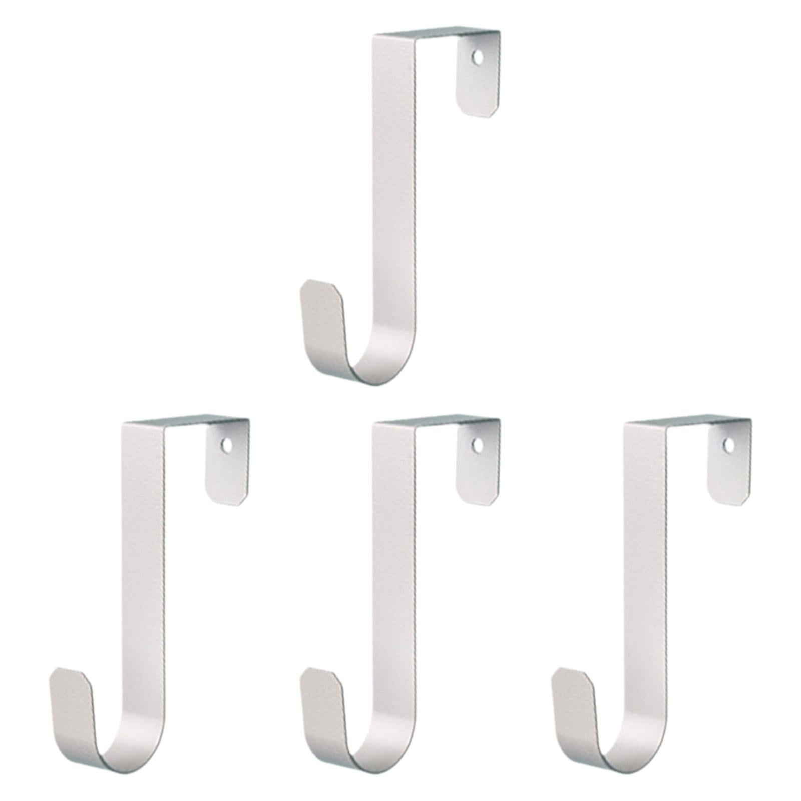 Magideal - 4 Ganchos Para Colgar Sobre La Puerta, Ideales Para Batas, Ropa Y Portátiles. Evitan Arañazos Y Son Prácticos Organizadores Para Armarios Y Salas De E Blanco