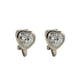 thumbnail image 1 of Aros Sin Perforacion corazon punto de luz chapado en plata, 1 of 3