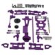 thumbnail image 1 of 1:14 RC Upgrade Metal Kit Motor Gear Para WLtoys 144001 Piezas De Automóvil Púrpura, 1 of 5