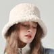 thumbnail image 4 of Sombrero de pescador de piel sintética para mujer, gorro cálido de moda para exteriores, gorro de pescador de felpa Sherpa para invierno, 4 of 5