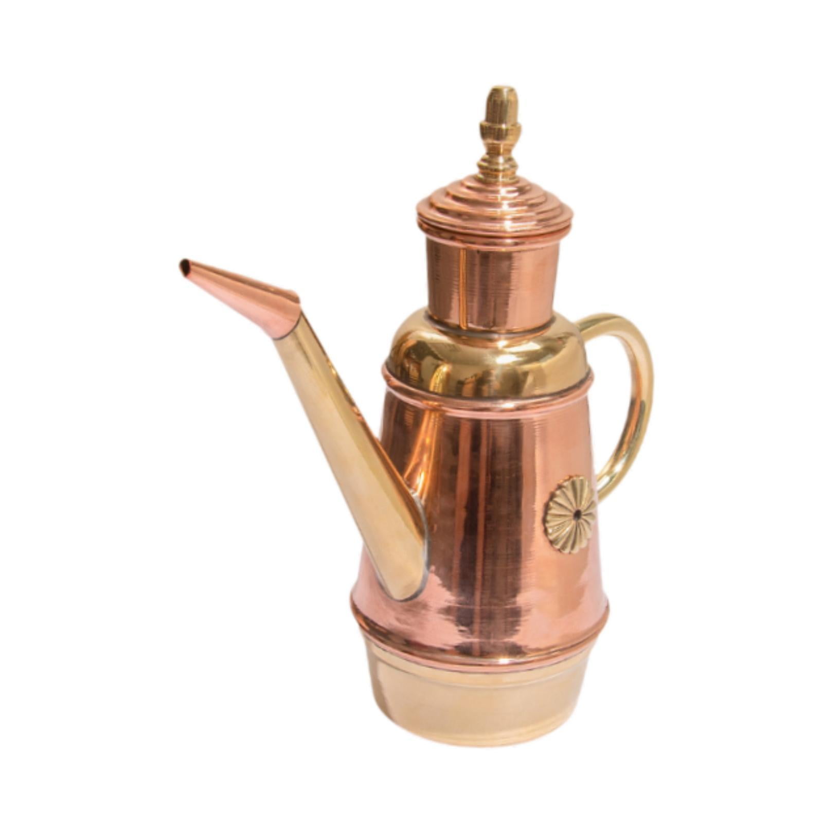 Bothyi - Dispensador De Aceite De Cobre, Accesorio De Cocina De 450ml, Olla De Aceite De Cobre Italiana Hecha A Mano