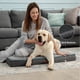 thumbnail image 3 of Cama ortopédica de espuma viscoelástica para perros, impermeable, XL, gris, 3 of 8