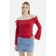 thumbnail image 1 of Polera Mujer Bardot Hombros Rojo, 1 of 4